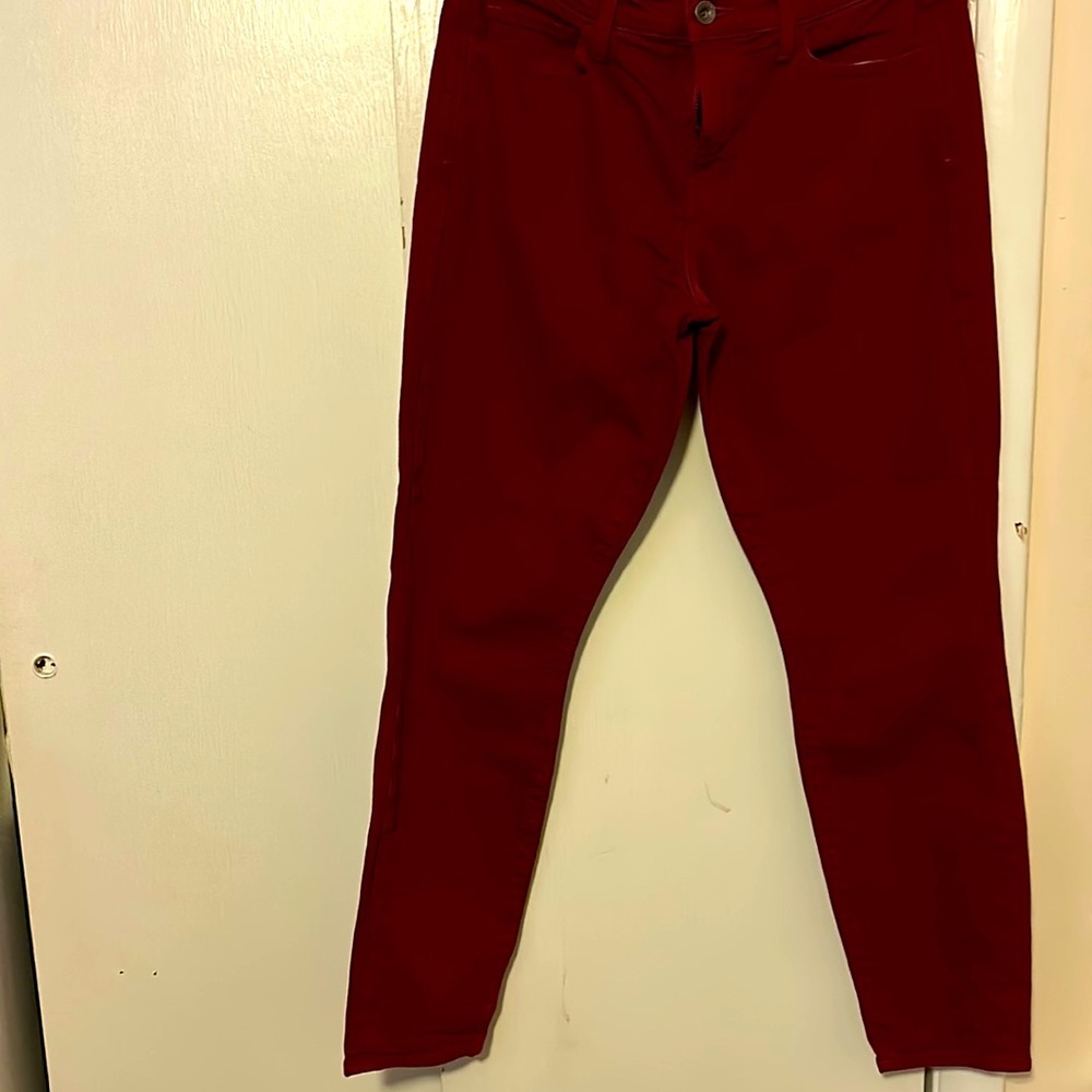 COPY - 🍀 LuckyBrand Velvet Cherry Red Sofia Skinny Jeans 10/30